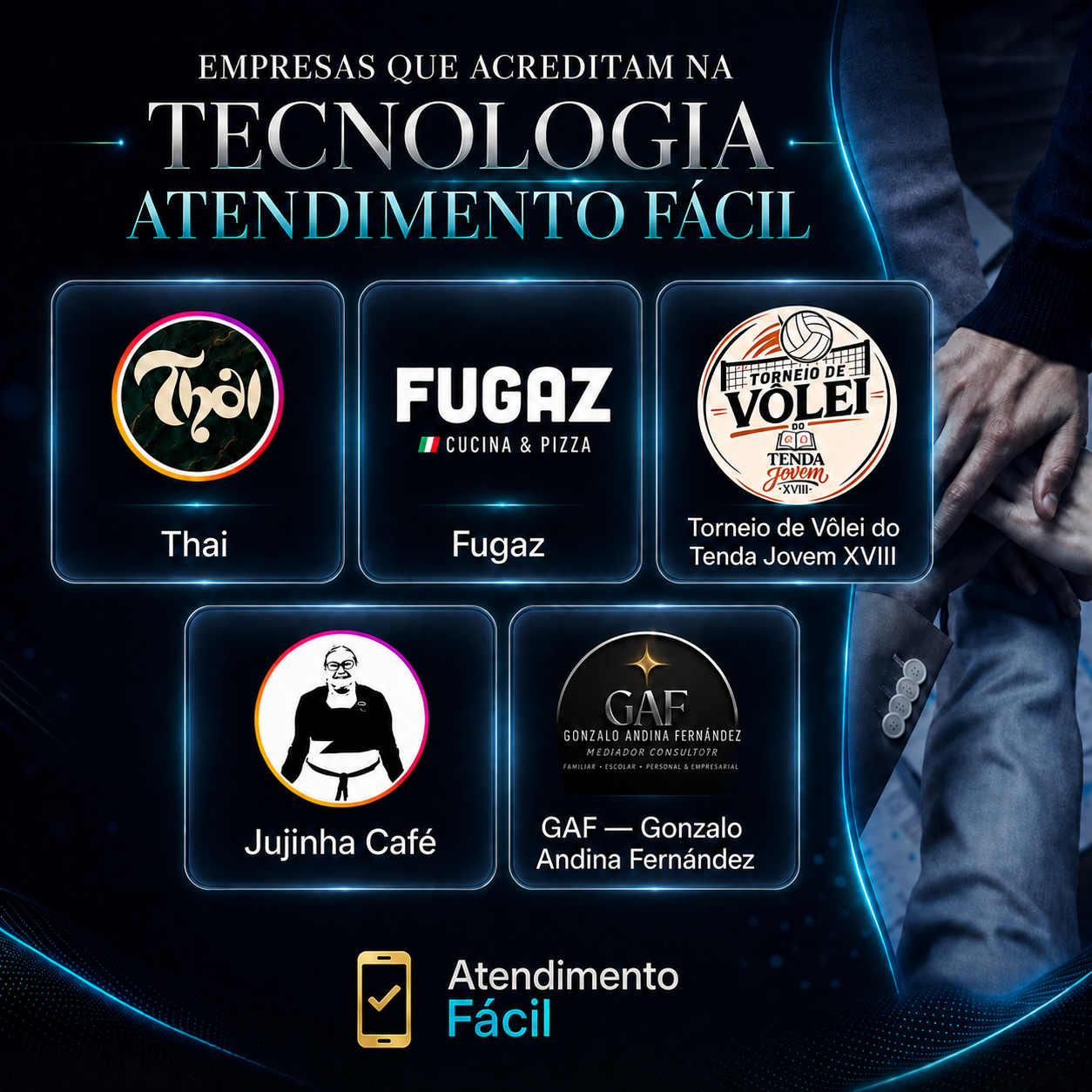 Empresas que acreditam na tecnologia Atendimento Fácil